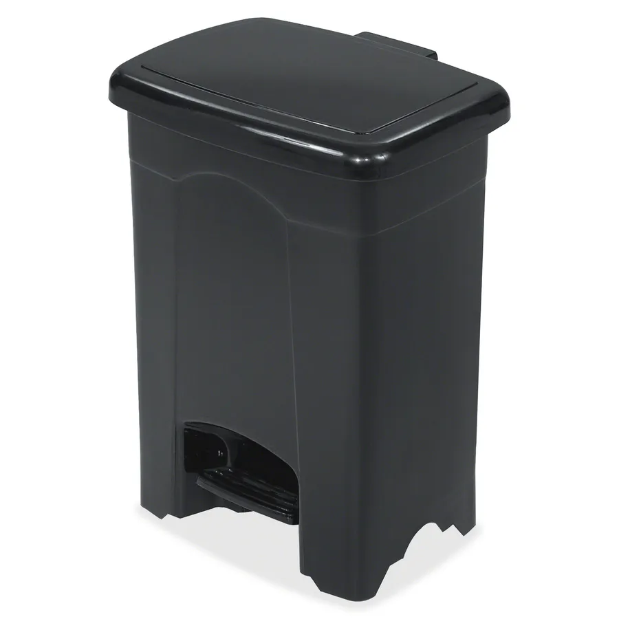 Foot Pedal Operated Wastebaskets - SAFCO PLASTIC STEP-ON 4 GALLON RECEPTACLE