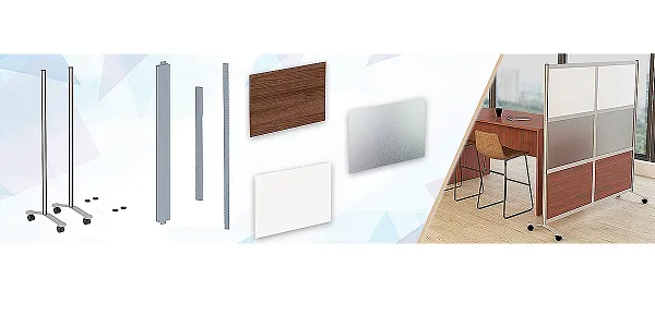 Room Dividers & Screens - Lorell-Adaptable-Panel-Div-1
