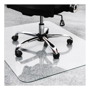 Glaciermat® Heavy Duty Glass Chair Mat for Hard Floors & Carpets - 40_ x 53