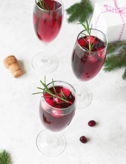 Cranberry Mimosas Image