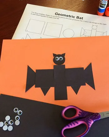 Halloween Geometric Bat – FREE DOWNLOAD